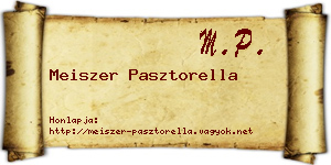 Meiszer Pasztorella névjegykártya